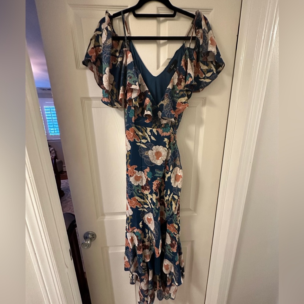 Lulus Floral Wrap Dress Size M